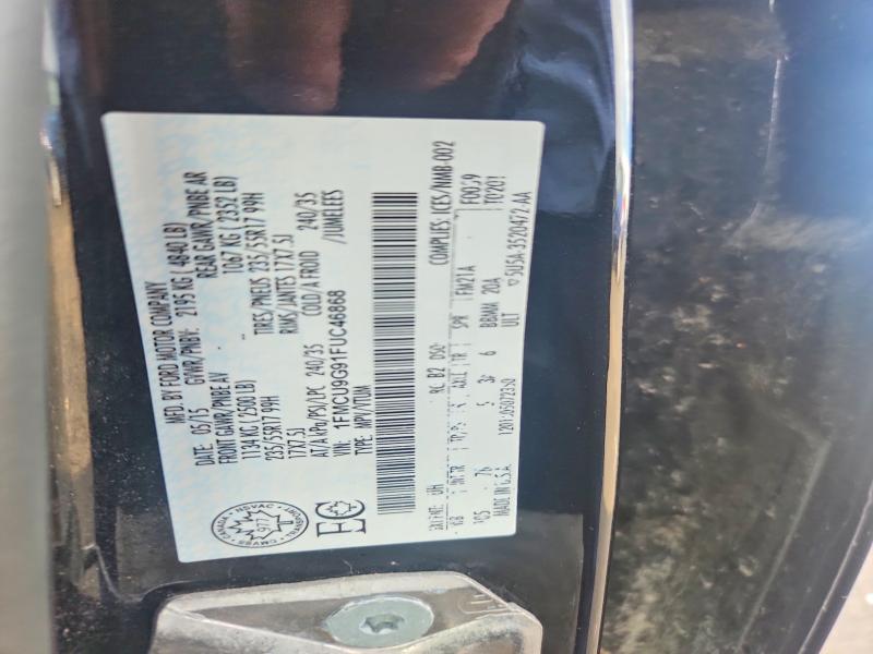 65840956 :رقم المزاد ، 1FMCU9G91FUC46868 vin ، 2015 Ford Escape مزاد بيع