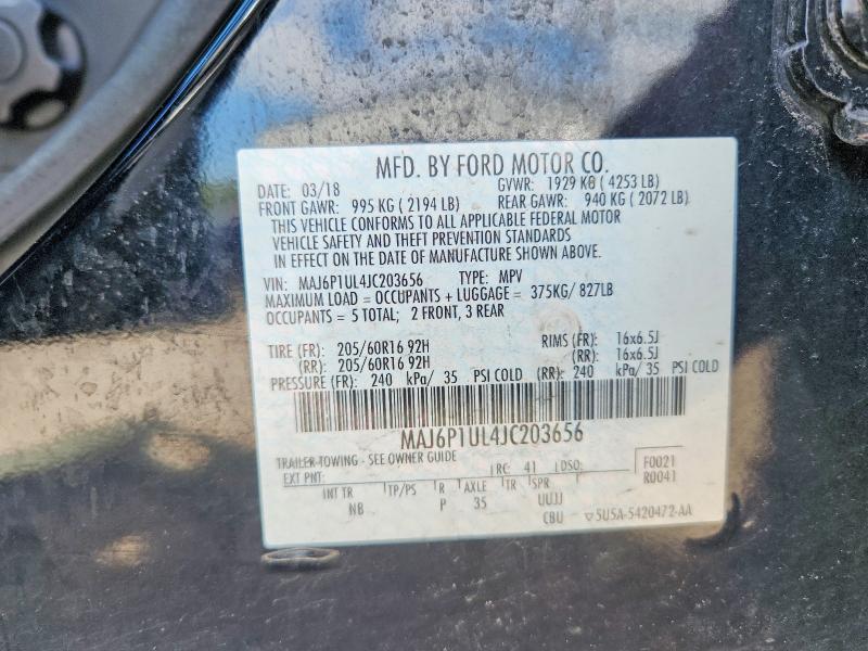 Продажа на аукционе авто 2018 Ford Ecosport, vin: MAJ6P1UL4JC203656, номер лота: 65858146