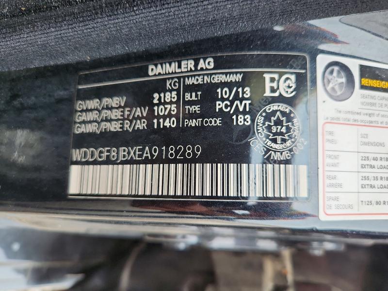 Продажа на аукционе авто 2014 Mercedes-benz C, vin: WDDGF8JBXEA918289, номер лота: 62457076