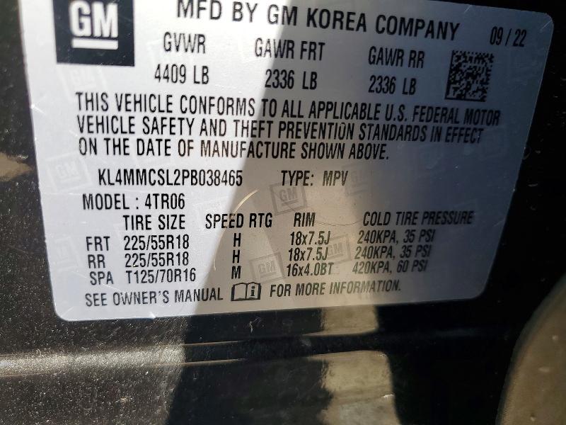 65856926 :رقم المزاد ، KL4MMCSL2PB038465 vin ، 2023 Buick Encore Gx مزاد بيع