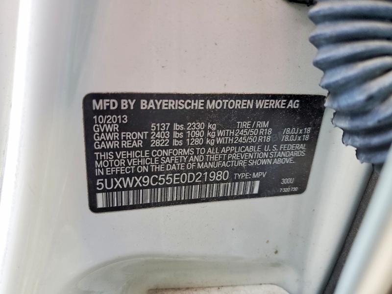 66390556 :رقم المزاد ، 5UXWX9C55E0D21980 vin ، 2014 Bmw X3 مزاد بيع