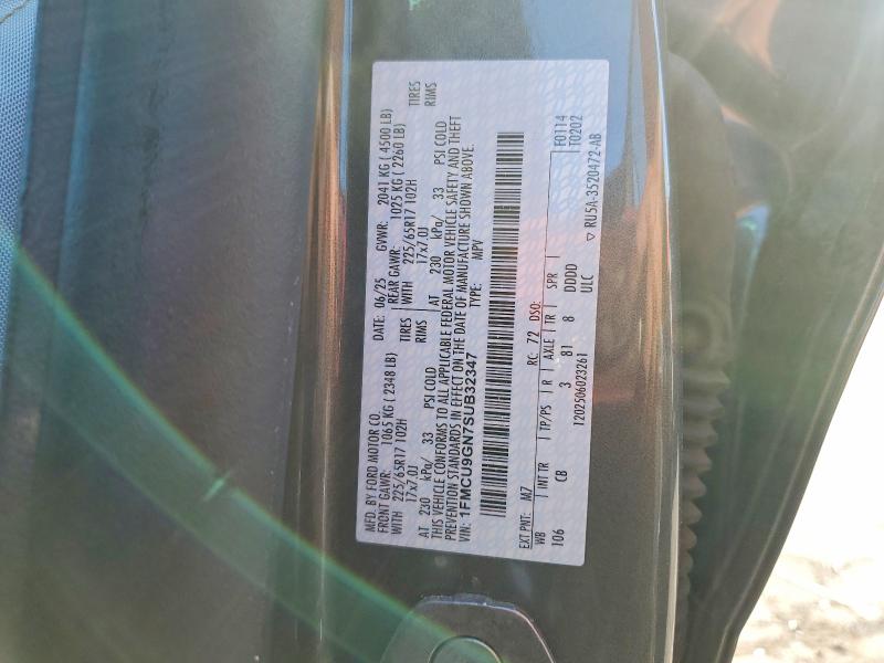 Aukcja sprzedaży 2025 Ford Escape, vin: 1FMCU9GN7SUB32347, numer aukcji: 63398176
