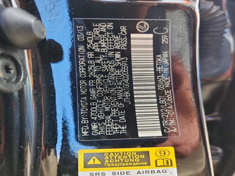 Продаж на аукціоні авто 2013 Lexus Es, vin: JTHBK1GG4D2055913, номер лоту: 63310936