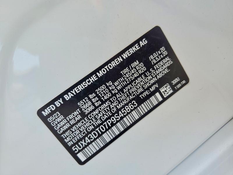 Продаж на аукціоні авто 2023 Bmw X4, vin: 5UX43DT07P9S45863, номер лоту: 64296556