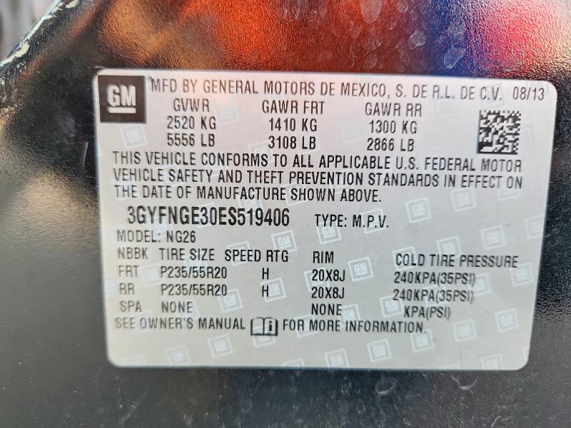 Продаж на аукціоні авто 2014 Cadillac Srx, vin: 3GYFNGE30ES519406, номер лоту: 63698836