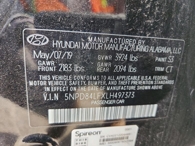 Aukcja sprzedaży 2020 Hyundai Elantra, vin: 5NPD84LFXLH497373, numer aukcji: 66553186