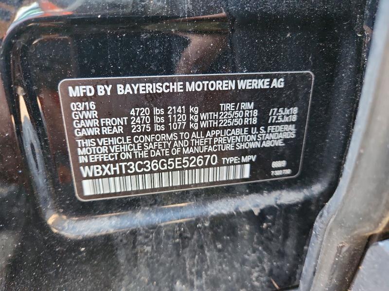 Aukcja sprzedaży 2016 Bmw X1, vin: WBXHT3C36G5E52670, numer aukcji: 62960336