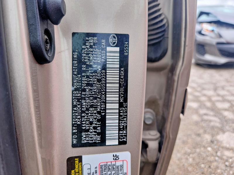Продаж на аукціоні авто 2005 Toyota Camry, vin: 4T1BF30K45U599359, номер лоту: 64468526