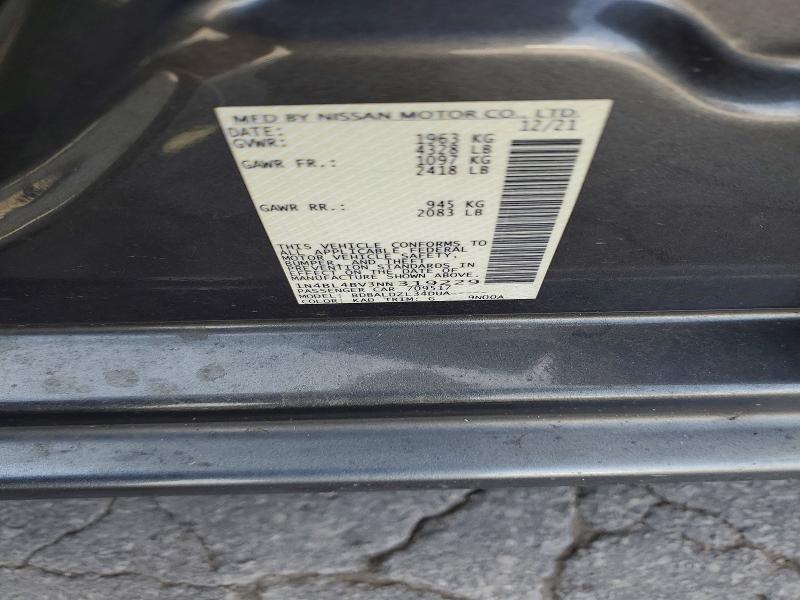 Продаж на аукціоні авто 2022 Nissan Altima, vin: 1N4BL4BV3NN319229, номер лоту: 66829276