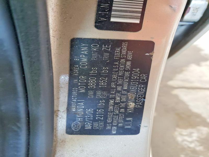 Продаж на аукціоні авто 2006 Hyundai Elantra, vin: KMHDN46DX6U319004, номер лоту: 64287026