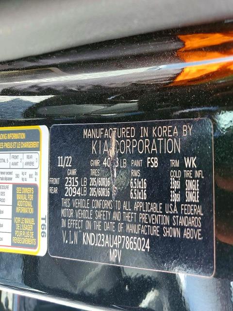 Aukcja sprzedaży 2023 Kia Soul, vin: KNDJ23AU4P7865024, numer aukcji: 66300706