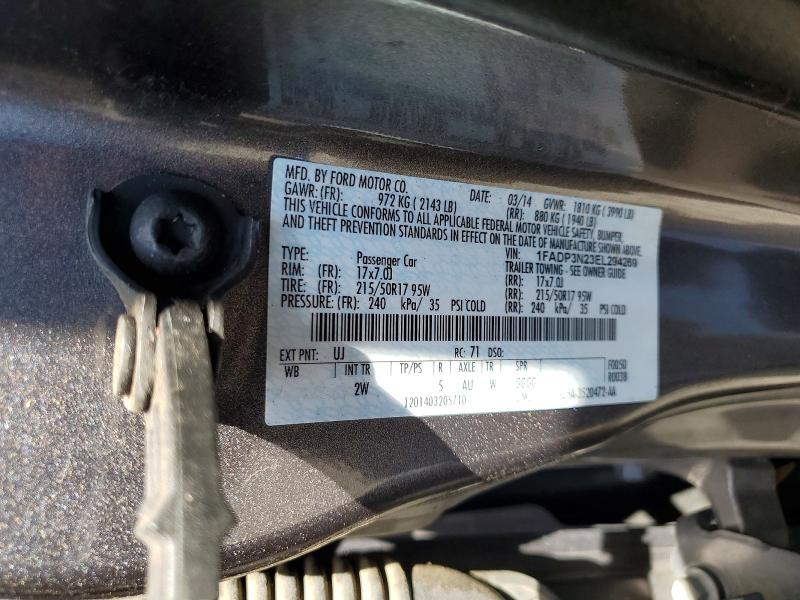 Продажа на аукционе авто 2014 Ford Focus, vin: 1FADP3N23EL294269, номер лота: 64500236