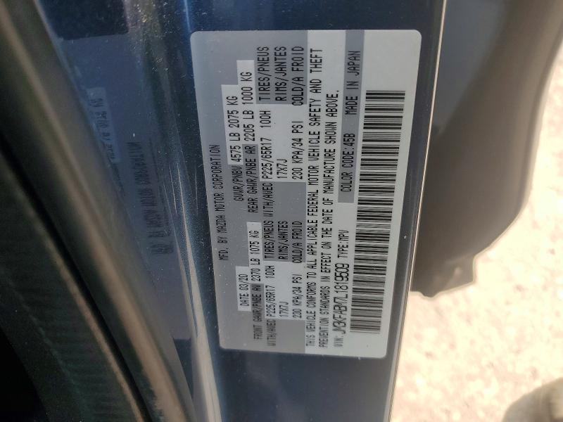 65015736 :رقم المزاد ، JM3KFABM7L1819509 vin ، 2020 Mazda Cx-5 مزاد بيع
