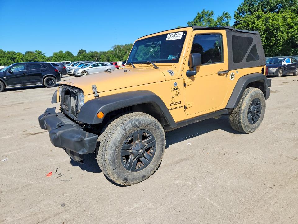 2013 Jeep Wrangler მანქანა იყიდება აუქციონზე, vin: 1C4AJWAG4DL614537, აუქციონის ნომერი: 65448146