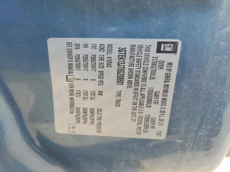 Aukcja sprzedaży 2008 Gmc Sierra, vin: 3GTEK13J78G208801, numer aukcji: 64745806