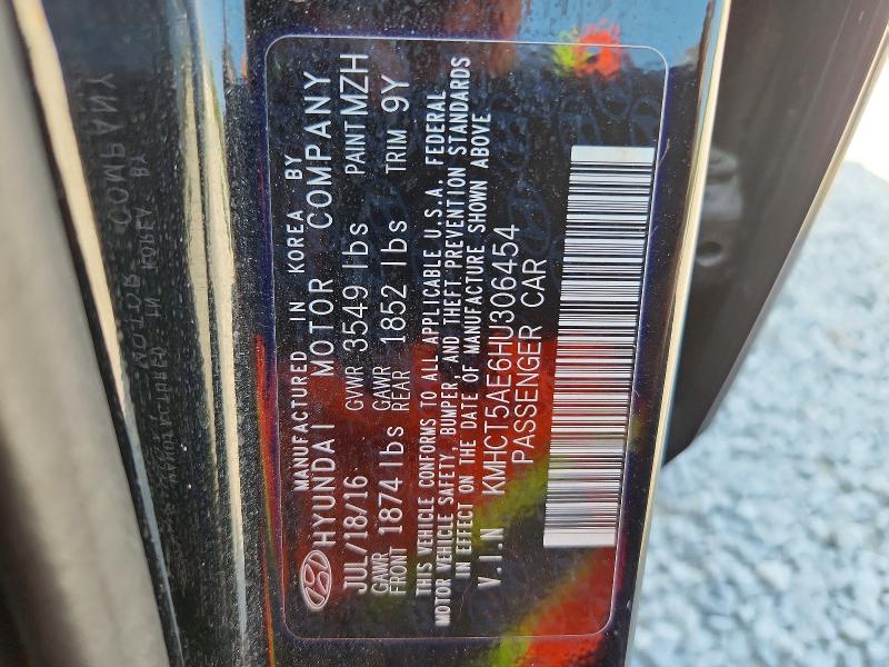 Продаж на аукціоні авто 2017 Hyundai Accent, vin: KMHCT5AE6HU306454, номер лоту: 63616076