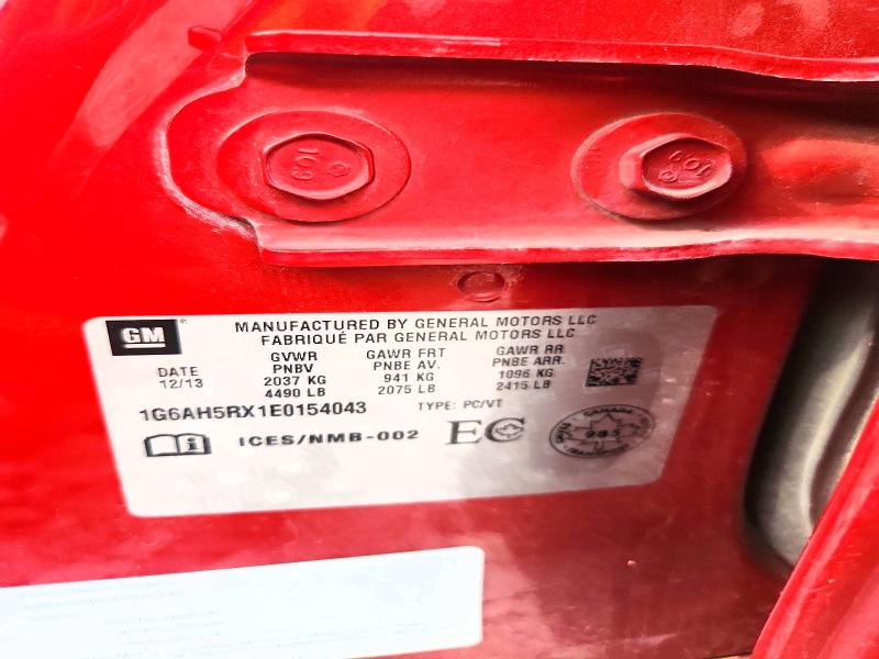 Продаж на аукціоні авто 2014 Cadillac Ats, vin: 1G6AH5RX1E0154043, номер лоту: 63782356