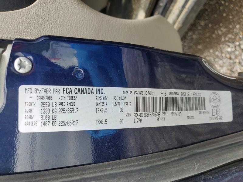 Продажа на аукционе авто 2015 Dodge Grand Caravan, vin: 2C4RDGBG0FR746798, номер лота: 65740916