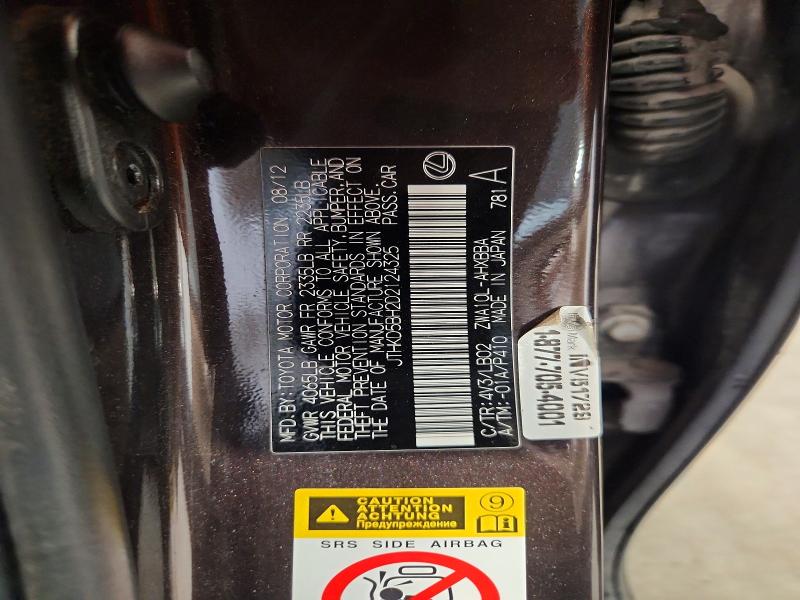 Aukcja sprzedaży 2013 Lexus Ct, vin: JTHKD5BH2D2124325, numer aukcji: 63593196
