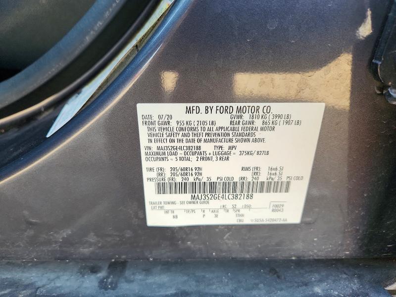 Aukcja sprzedaży 2020 Ford Ecosport, vin: MAJ3S2GE4LC382188, numer aukcji: 66973006