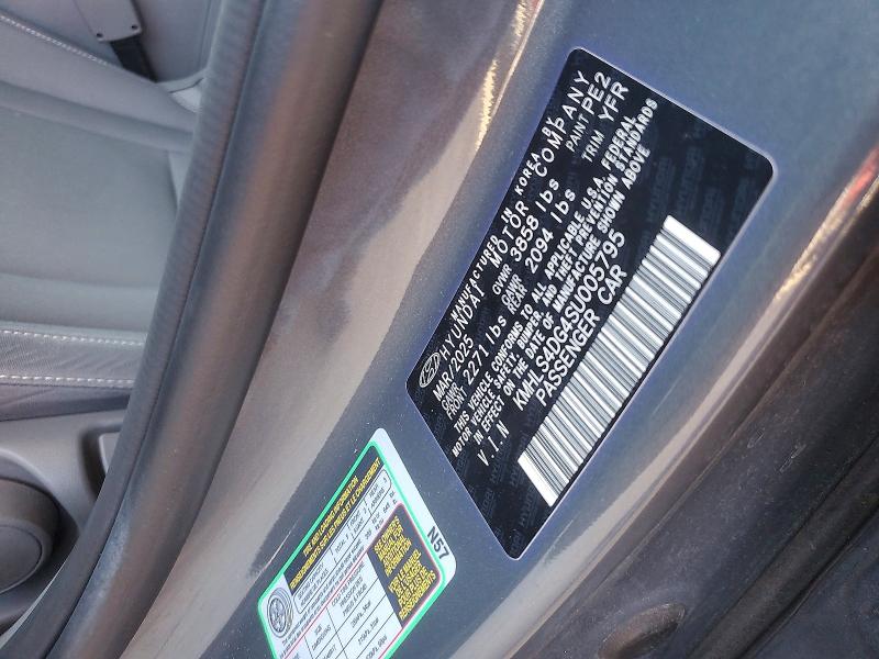 65226996 :رقم المزاد ، KMHLS4DG4SU005795 vin ، 2025 Hyundai Elantra مزاد بيع