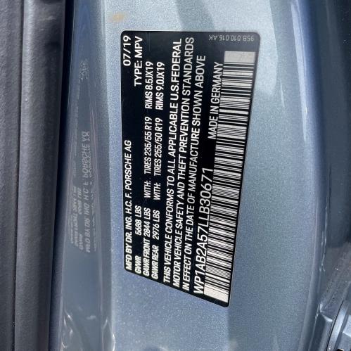 Aukcja sprzedaży 2020 Porsche Macan, vin: WP1AB2A57LLB30671, numer aukcji: 65957846