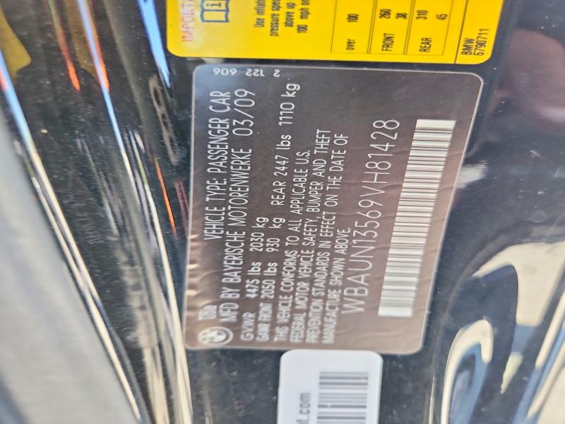 Aukcja sprzedaży 2009 Bmw 128, vin: WBAUN13569VH81428, numer aukcji: 64664496