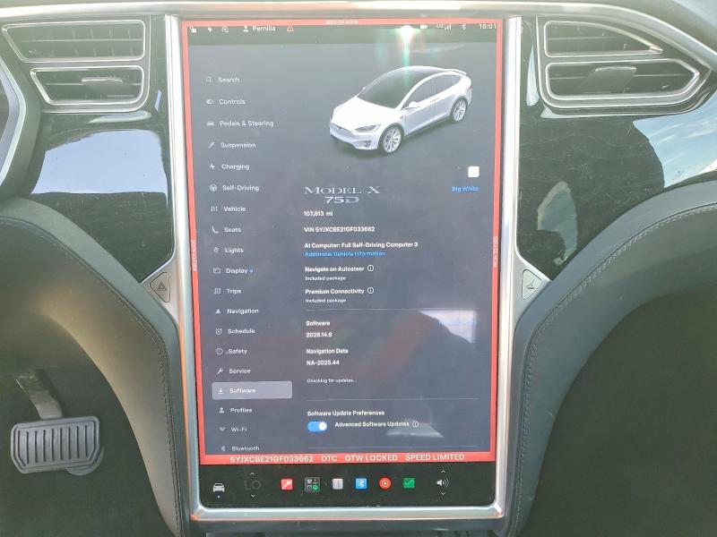 Продажа на аукционе авто 2016 Tesla Model X, vin: 5YJXCBE21GF033662, номер лота: 67366816