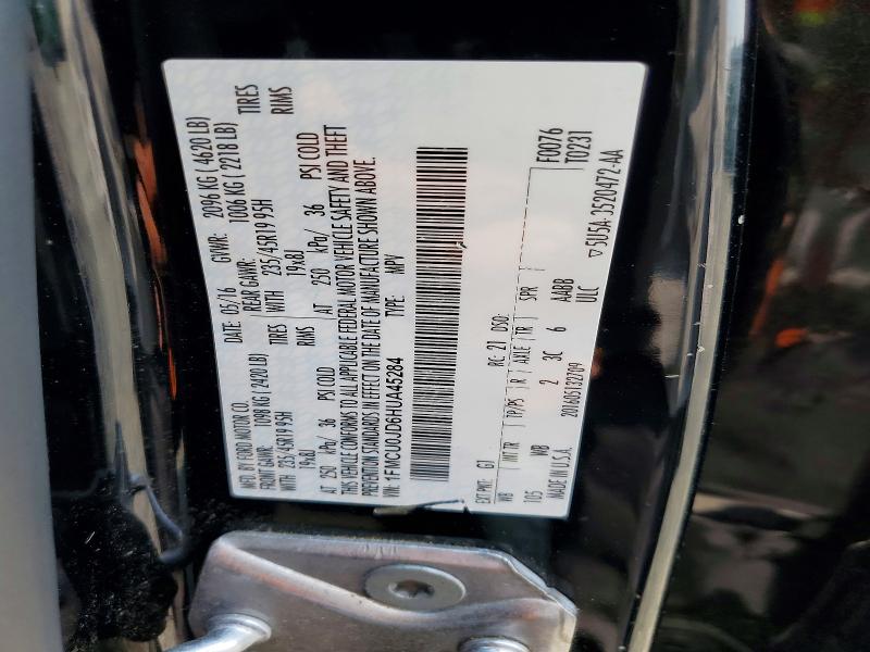 Продаж на аукціоні авто 2017 Ford Escape, vin: 1FMCU0JD6HUA45284, номер лоту: 63769256