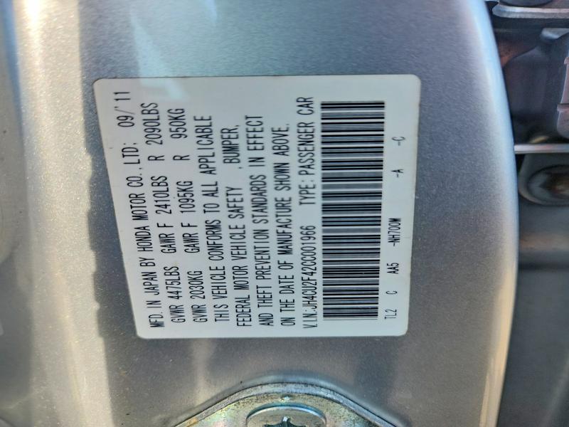 Продажа на аукционе авто 2012 Acura Tsx, vin: JH4CU2F42CC001966, номер лота: 64091956