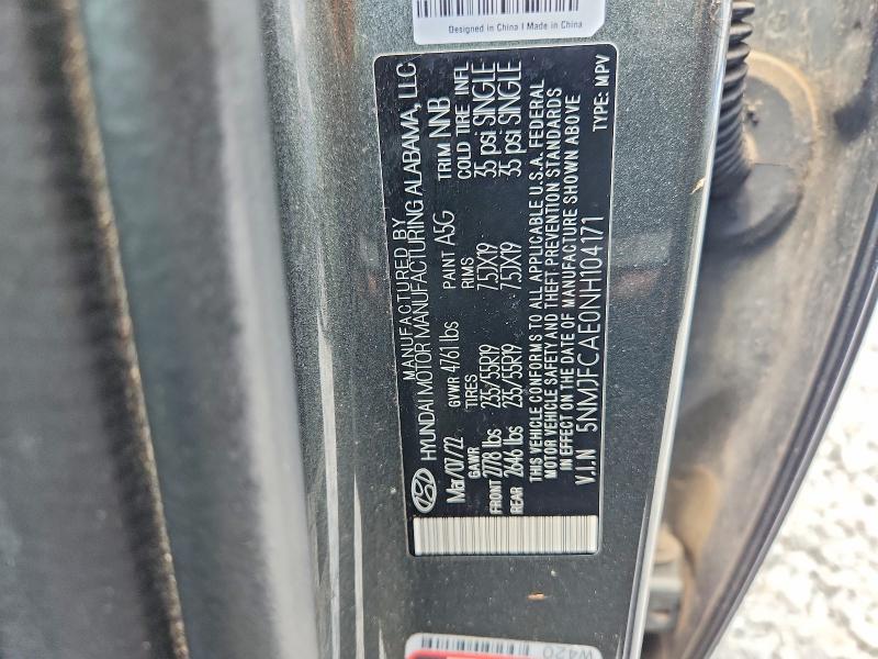 Продажа на аукционе авто 2022 Hyundai Tucson, vin: 5NMJFCAE0NH104171, номер лота: 64011406