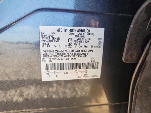 Продаж на аукціоні авто 2017 Ford Edge, vin: 2FMPK3J83HBB14885, номер лоту: 67281076