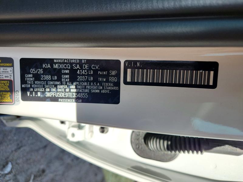 Aukcja sprzedaży 2026 Kia K4, vin: 3KPFU5DE9TE354855, numer aukcji: 64844706