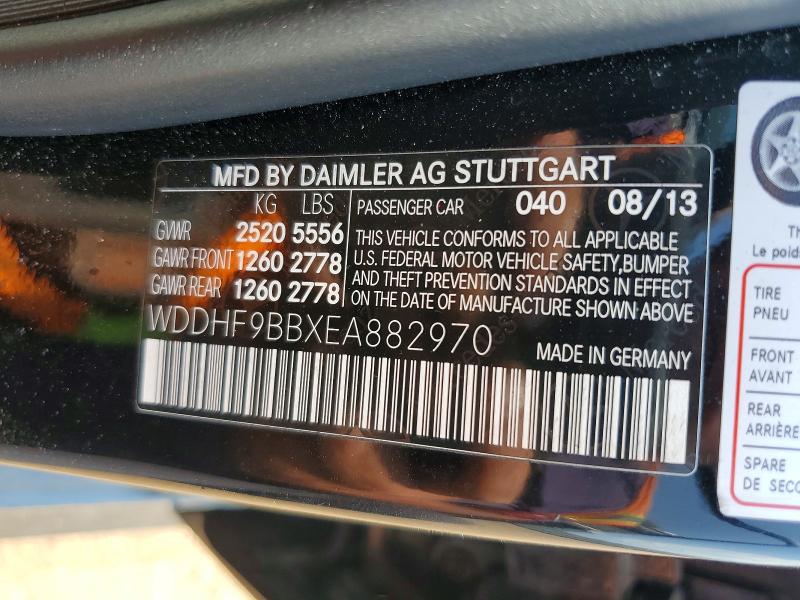 Продаж на аукціоні авто 2014 Mercedes-benz E, vin: WDDHF9BBXEA882970, номер лоту: 64399696