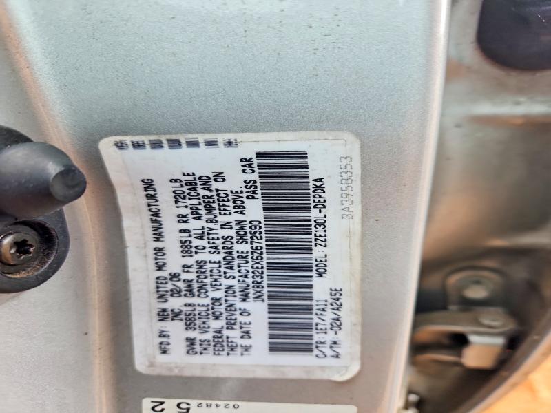 Aukcja sprzedaży 2006 Toyota Corolla, vin: 1NXBR32EX6Z672590, numer aukcji: 64434646