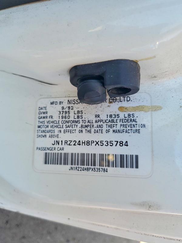 1993 Nissan 300zx მანქანა იყიდება აუქციონზე, vin: JN1RZ24H8PX535784, აუქციონის ნომერი: 66431596