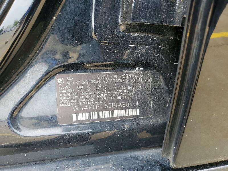 66489366 :رقم المزاد ، WBAPH7C50BE680654 vin ، 2011 Bmw 328 مزاد بيع