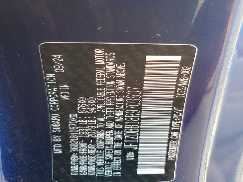 Продажа на аукционе авто 2024 Subaru Brz, vin: JF1ZDBB18R9703907, номер лота: 66914946