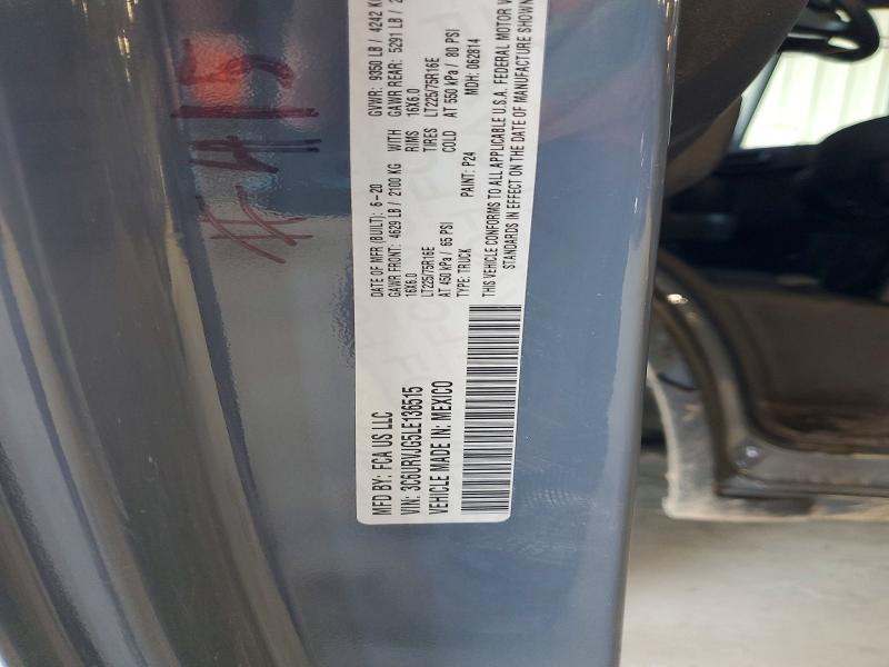 Продаж на аукціоні авто 2020 Ram Promaster 3500, vin: 3C6URVJG5LE136515, номер лоту: 65391236