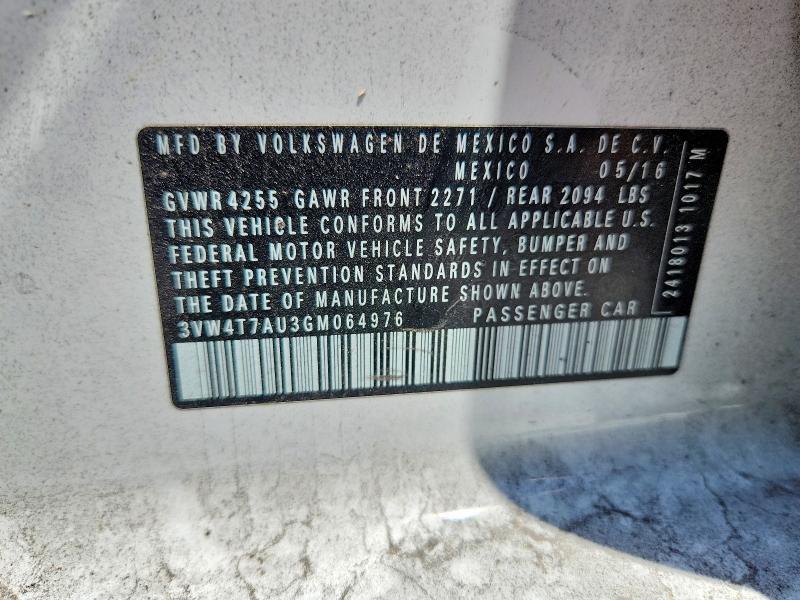 Продажа на аукционе авто 2016 Volkswagen Gti, vin: 3VW4T7AU3GM064976, номер лота: 64563246