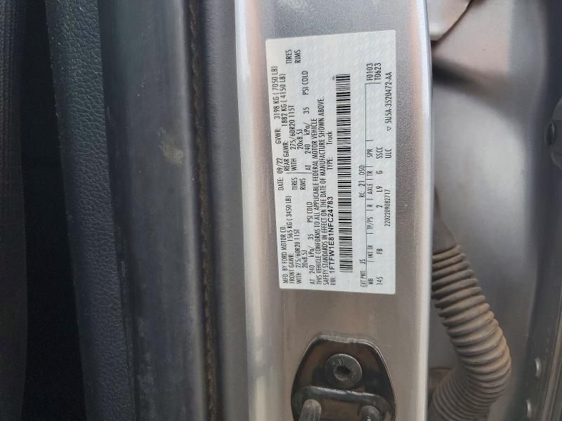 64774216 :رقم المزاد ، 1FTFW1E81NFC24783 vin ، 2022 Ford F150 مزاد بيع
