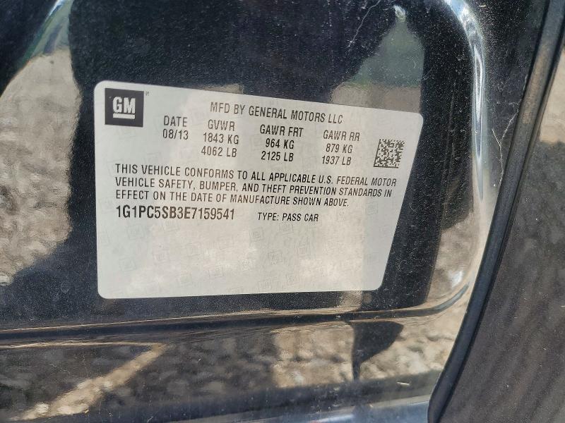 Продаж на аукціоні авто 2014 Chevrolet Cruze, vin: 1G1PC5SB3E7159541, номер лоту: 65758796