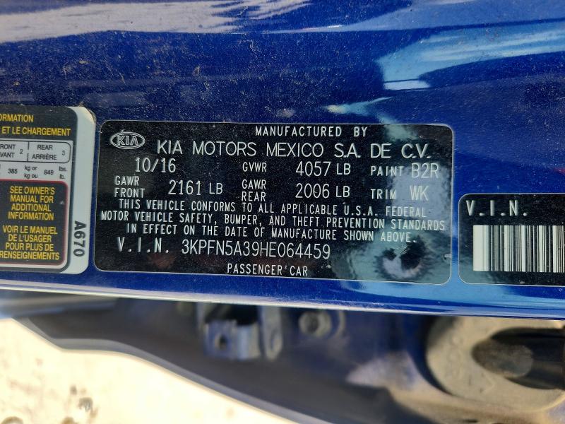 Продажа на аукционе авто 2017 Kia Forte5, vin: 3KPFN5A39HE064459, номер лота: 64057346