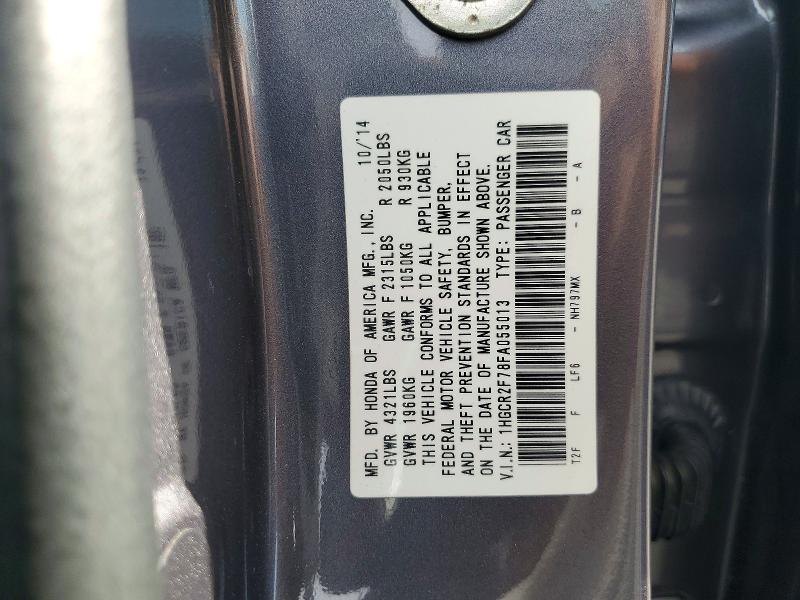 Aukcja sprzedaży 2015 Honda Accord, vin: 1HGCR2F78FA055013, numer aukcji: 65235526