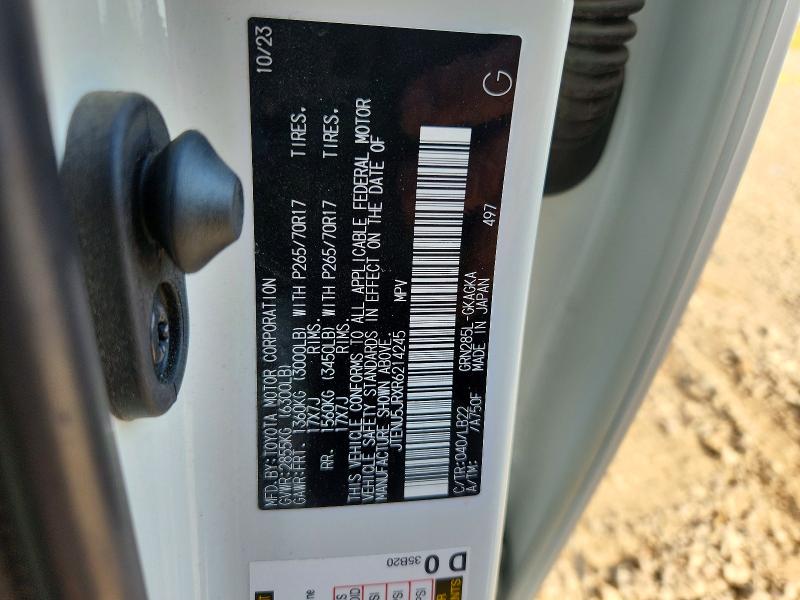 64395906 :رقم المزاد ، JTENU5JRXR6214245 vin ، 2024 Toyota 4runner مزاد بيع