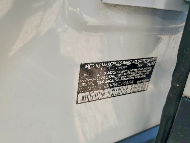 Продаж на аукціоні авто 2024 Mercedes-benz Glb, vin: W1N4M4GB0RW374664, номер лоту: 64405446