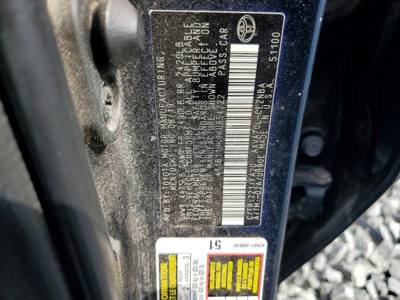 63650096 :رقم المزاد ، 4T1B11HK9KU854722 vin ، 2019 Toyota Camry مزاد بيع