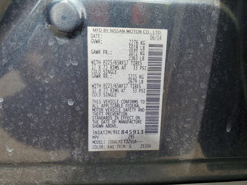 Aukcja sprzedaży 2014 Nissan Rogue, vin: 5N1AT2ML9EC845913, numer aukcji: 64253496