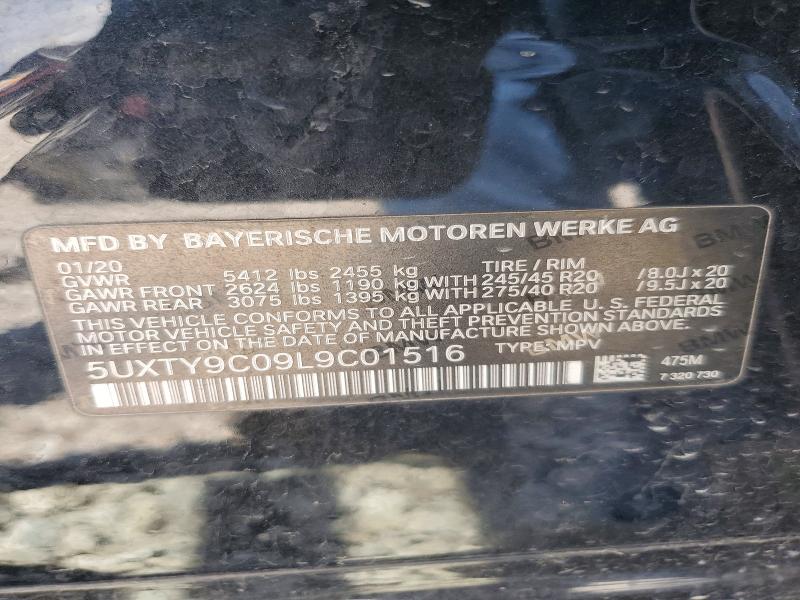 Aukcja sprzedaży 2020 Bmw X3, vin: 5UXTY9C09L9C01516, numer aukcji: 64686966
