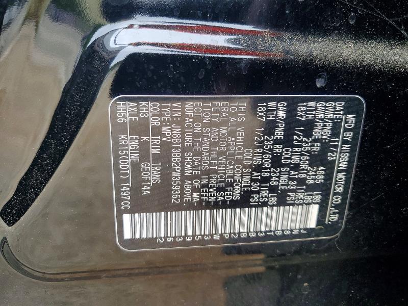 Продажа на аукционе авто 2023 Nissan Rogue, vin: JN8BT3BB2PW359362, номер лота: 63333036